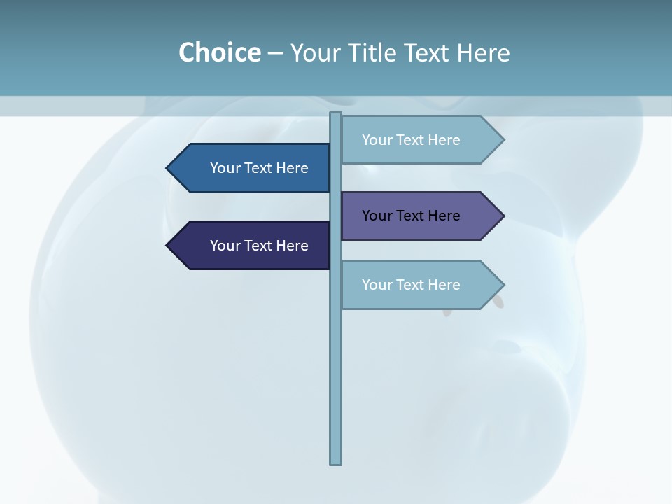 Finance Blue Savings PowerPoint Template