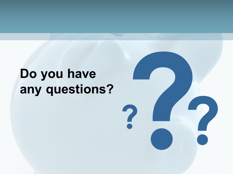 Finance Blue Savings PowerPoint Template