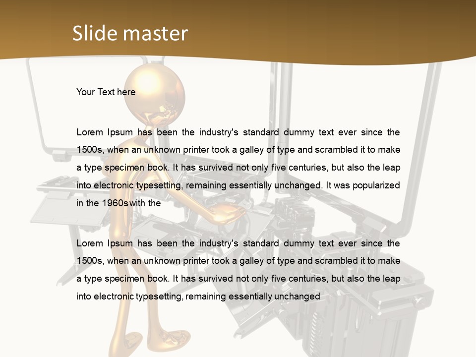 Security Abstract Center PowerPoint Template