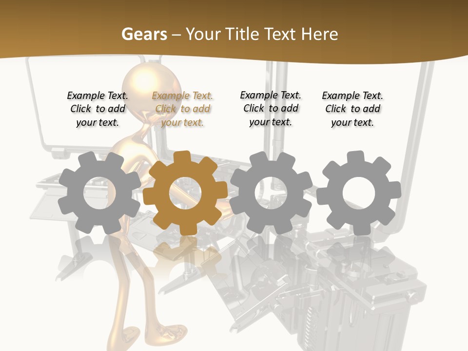 Security Abstract Center PowerPoint Template