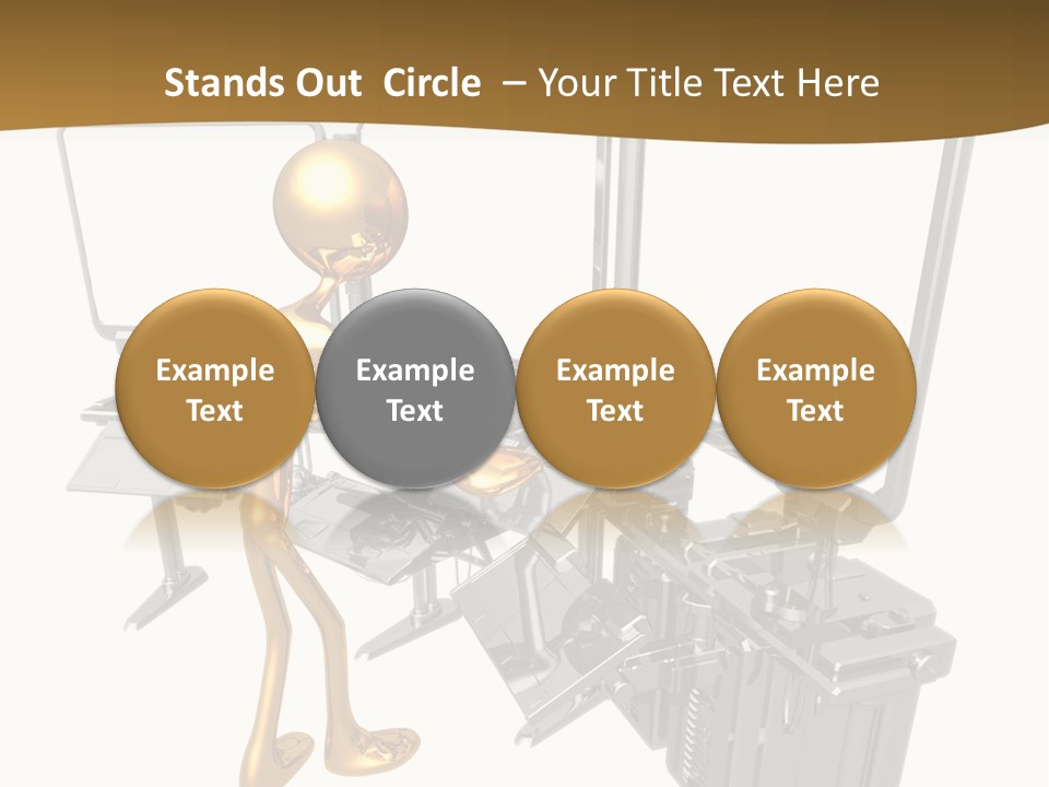 Security Abstract Center PowerPoint Template
