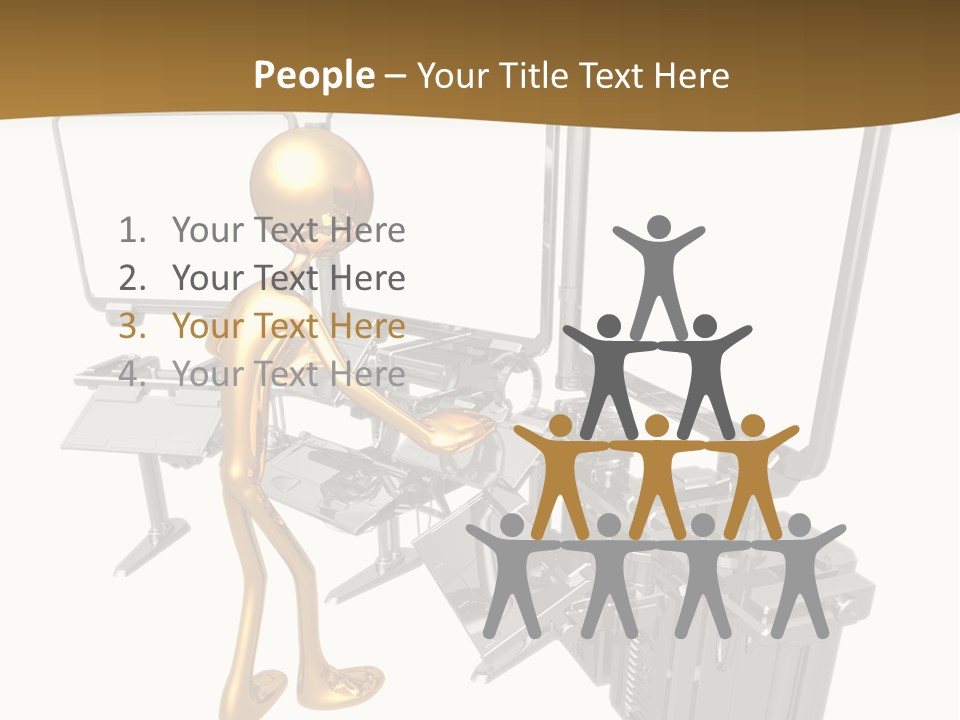 Security Abstract Center PowerPoint Template