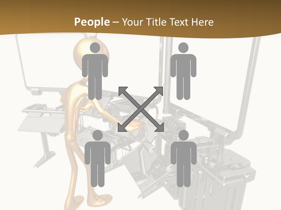 Security Abstract Center PowerPoint Template