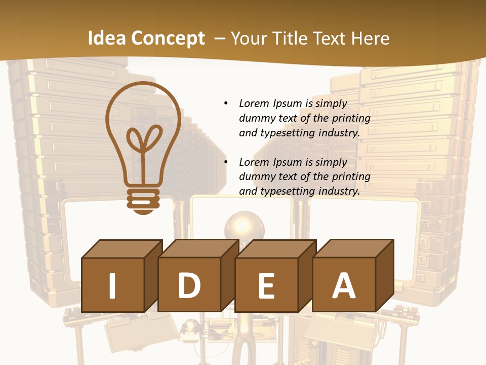Idea Concept Cartoon PowerPoint Template