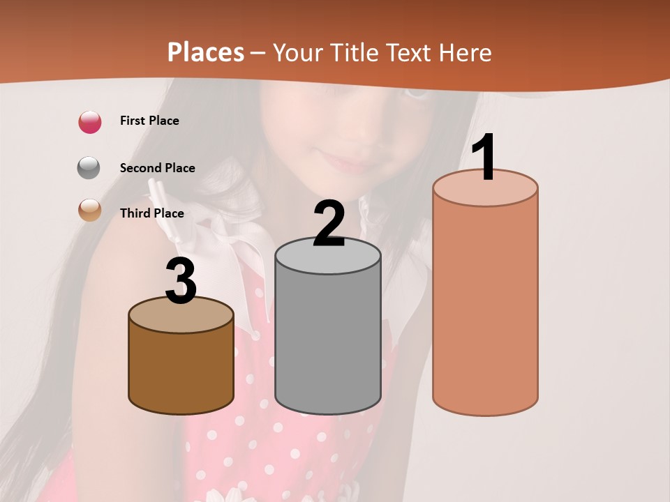 Easter Beauty Kid PowerPoint Template