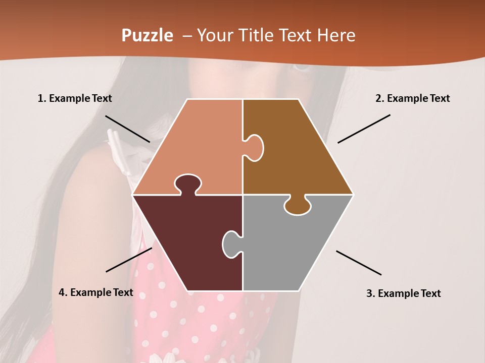 Easter Beauty Kid PowerPoint Template