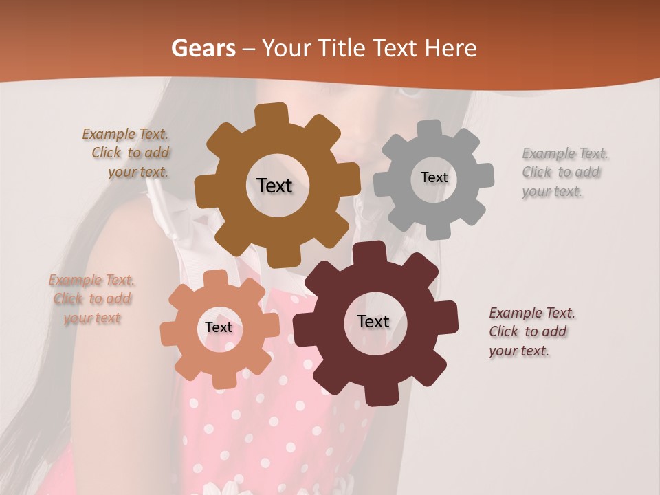 Easter Beauty Kid PowerPoint Template