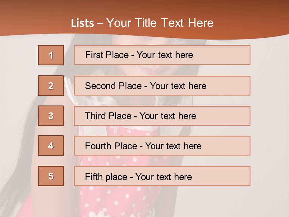 Easter Beauty Kid PowerPoint Template