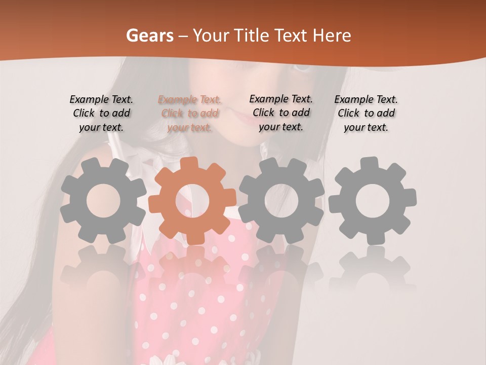 Easter Beauty Kid PowerPoint Template