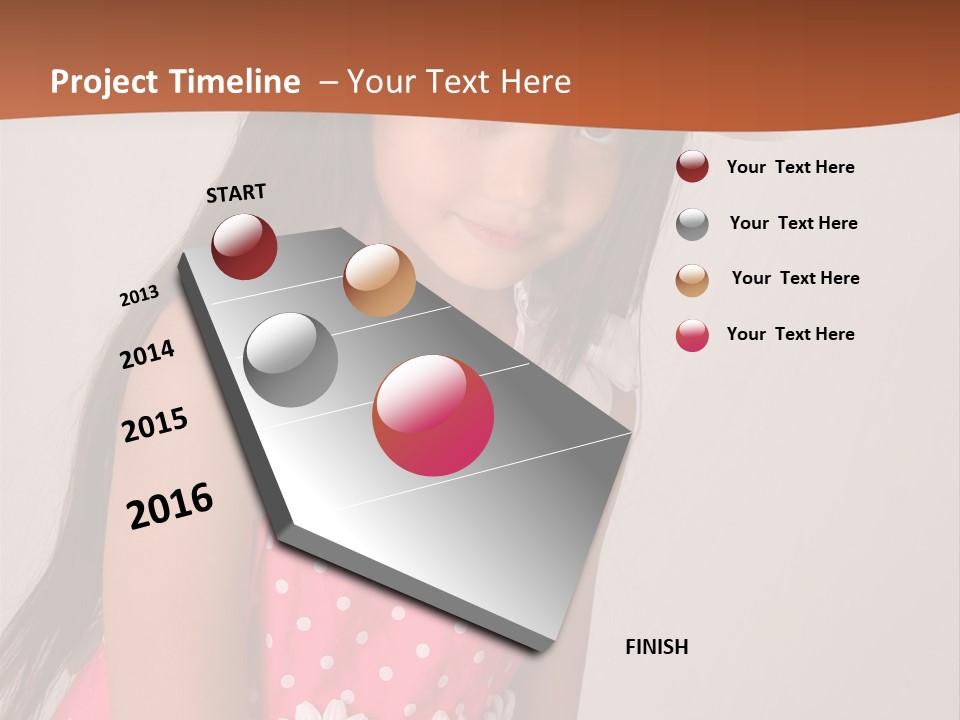 Easter Beauty Kid PowerPoint Template