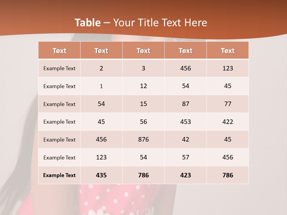 Easter Beauty Kid PowerPoint Template