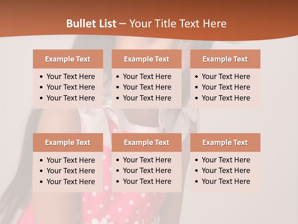 Easter Beauty Kid PowerPoint Template