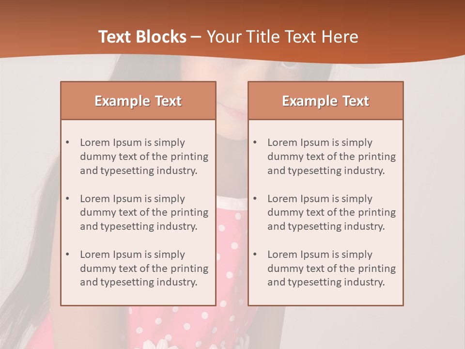 Easter Beauty Kid PowerPoint Template