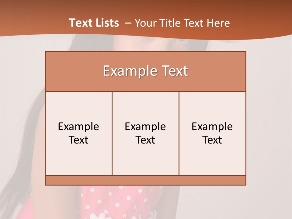 Easter Beauty Kid PowerPoint Template
