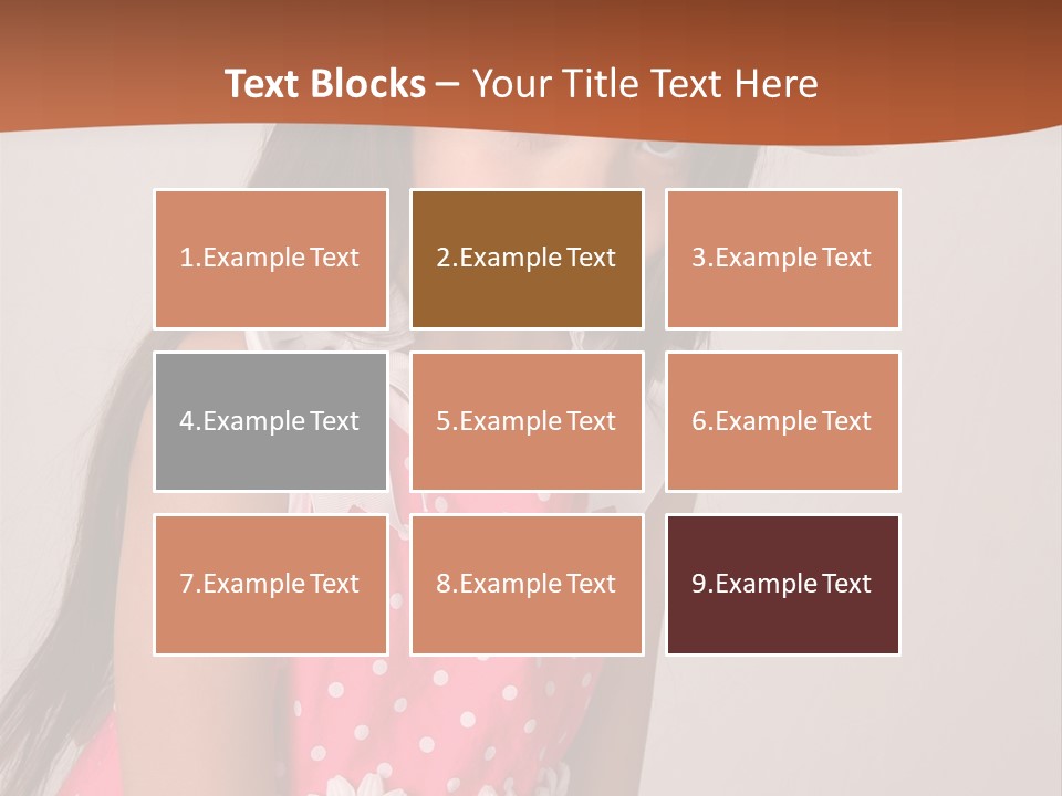 Easter Beauty Kid PowerPoint Template