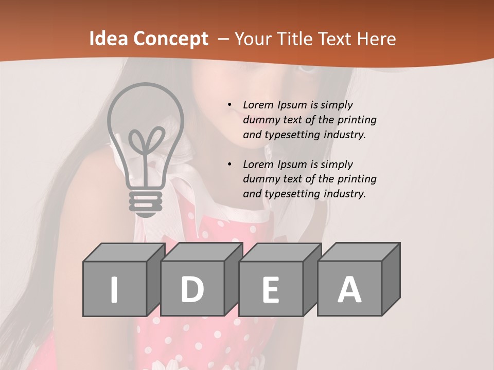 Easter Beauty Kid PowerPoint Template