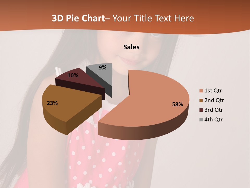 Easter Beauty Kid PowerPoint Template