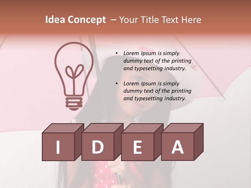 Hat Cute Dressed Up PowerPoint Template