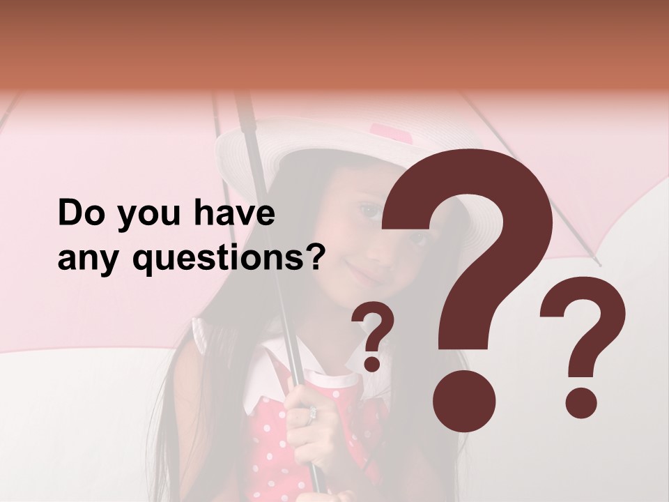 Hat Cute Dressed Up PowerPoint Template