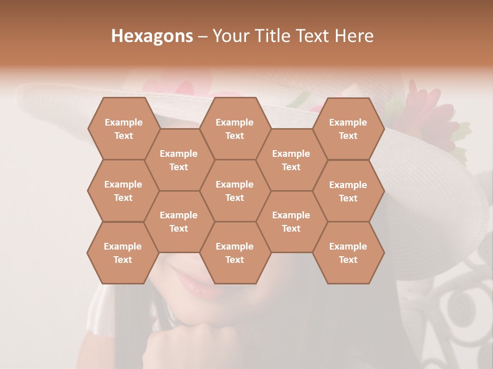 Girl Pose Easter PowerPoint Template