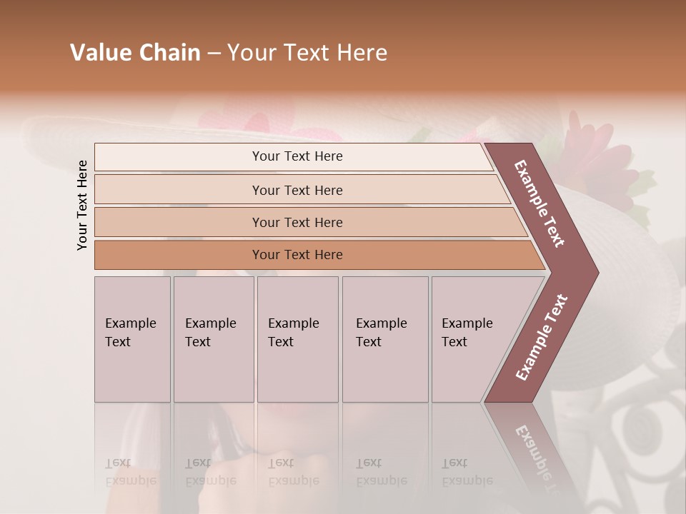 Girl Pose Easter PowerPoint Template