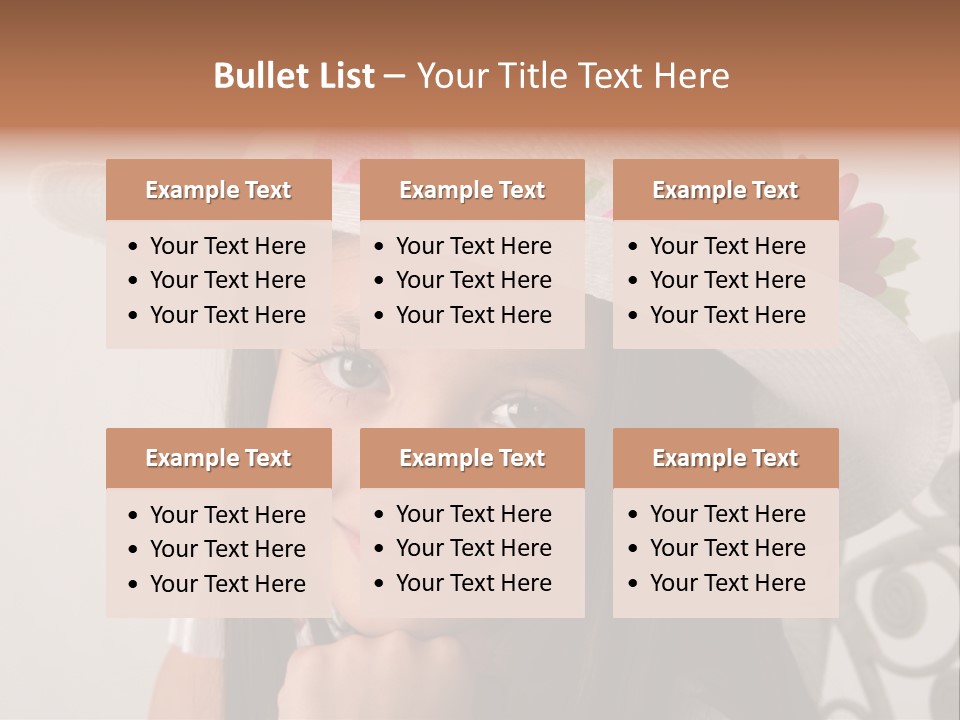 Girl Pose Easter PowerPoint Template