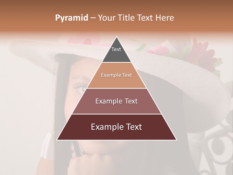 Girl Pose Easter PowerPoint Template