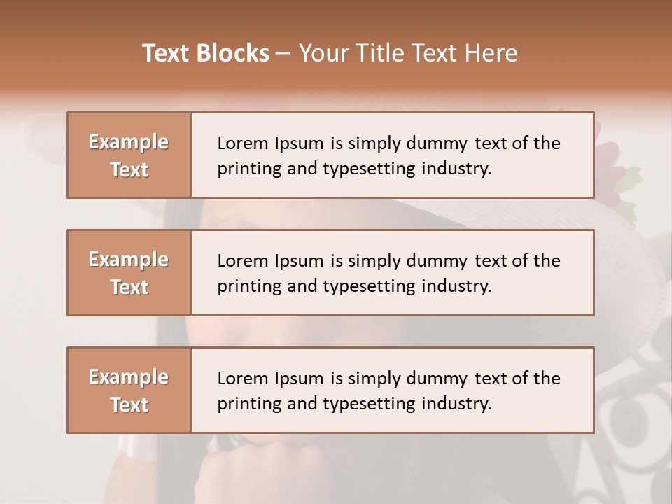 Girl Pose Easter PowerPoint Template