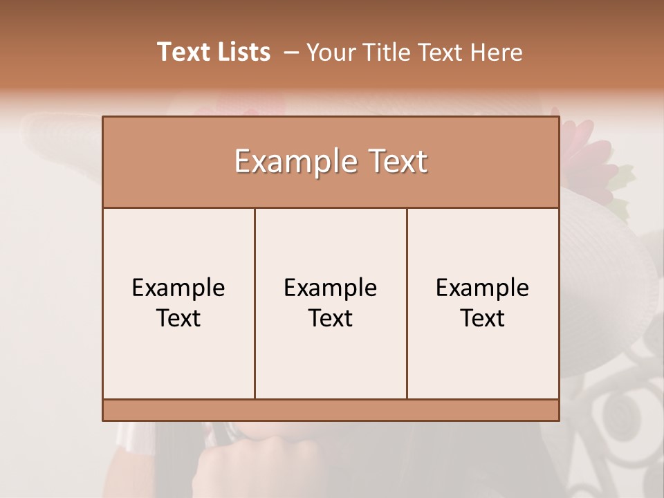 Girl Pose Easter PowerPoint Template