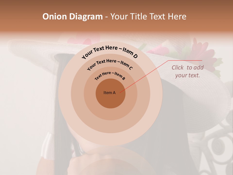 Girl Pose Easter PowerPoint Template