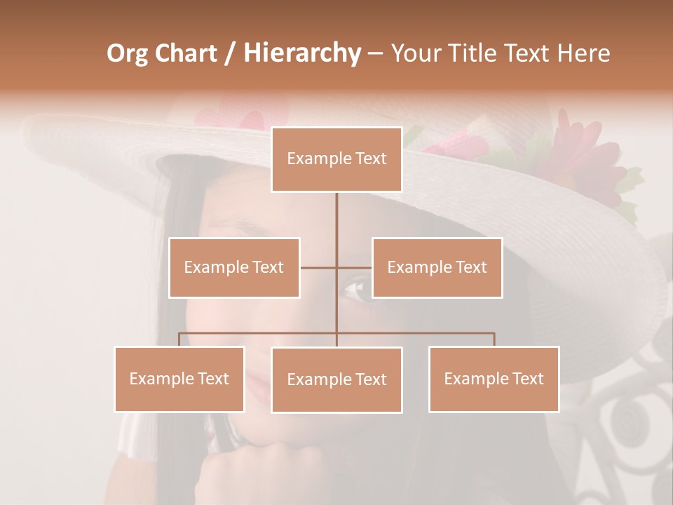 Girl Pose Easter PowerPoint Template