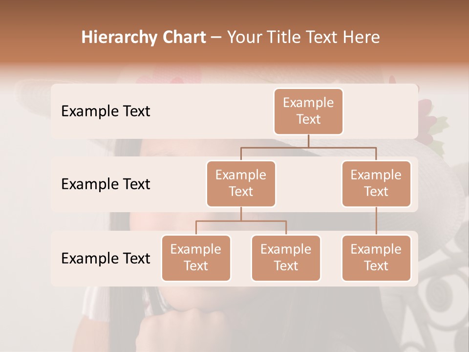 Girl Pose Easter PowerPoint Template