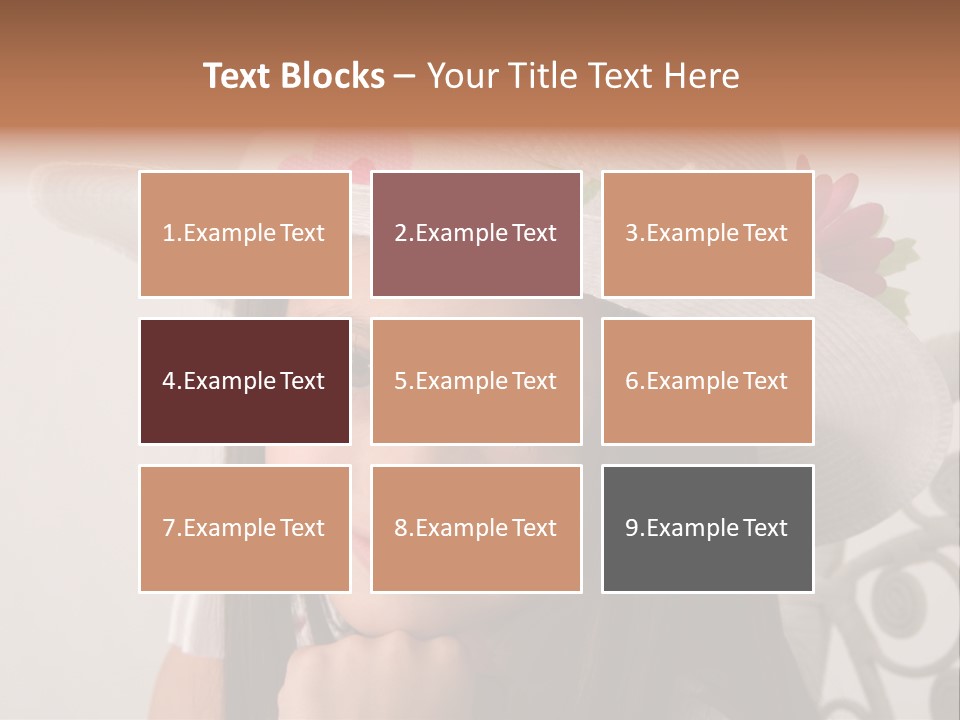 Girl Pose Easter PowerPoint Template