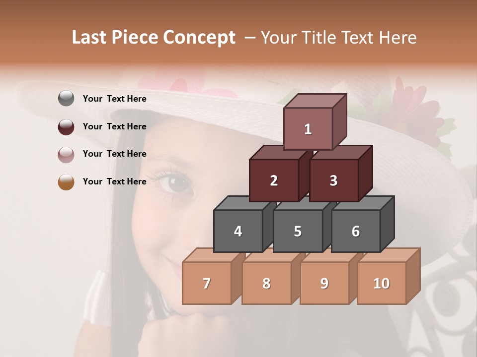 Girl Pose Easter PowerPoint Template