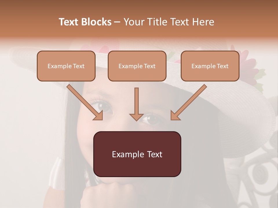 Girl Pose Easter PowerPoint Template