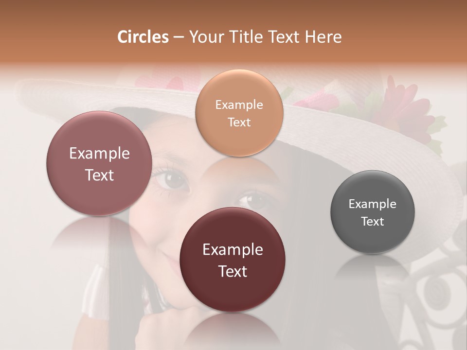 Girl Pose Easter PowerPoint Template