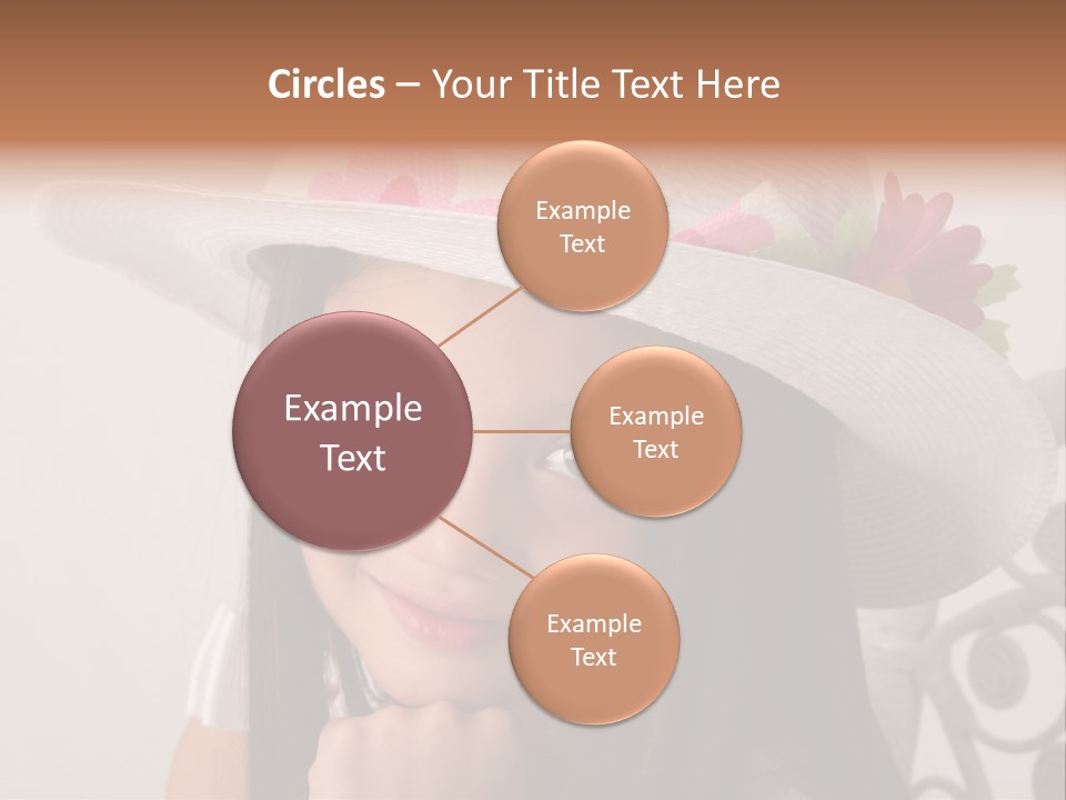 Girl Pose Easter PowerPoint Template