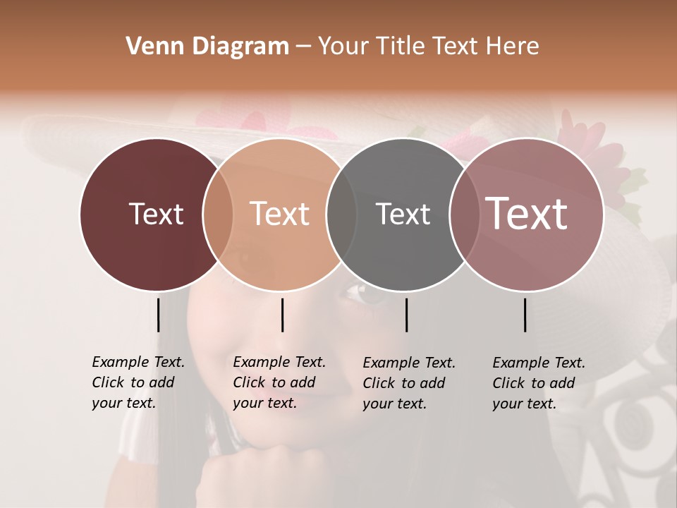 Girl Pose Easter PowerPoint Template