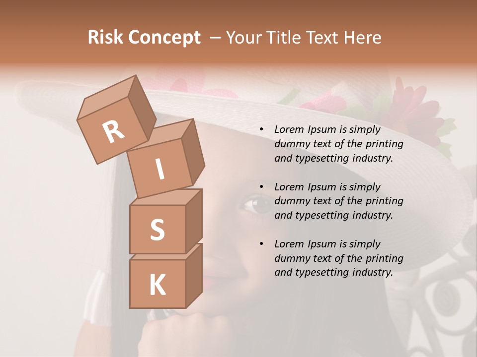 Girl Pose Easter PowerPoint Template