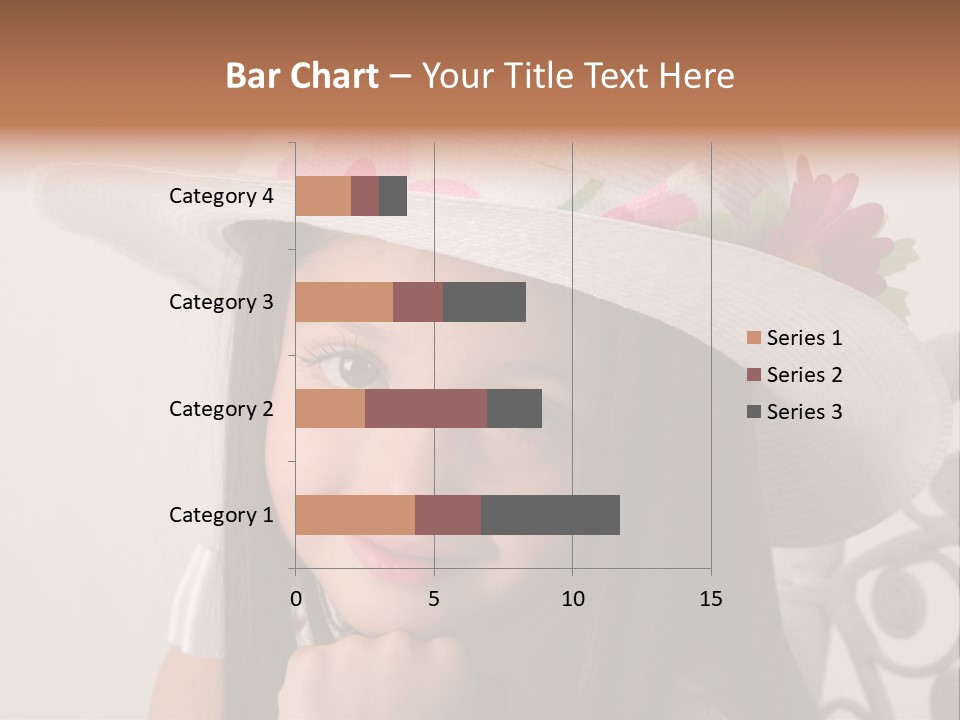 Girl Pose Easter PowerPoint Template