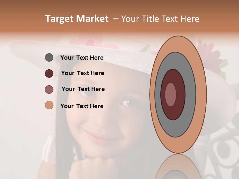 Girl Pose Easter PowerPoint Template