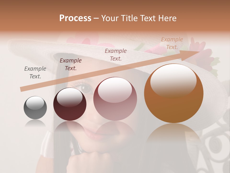 Girl Pose Easter PowerPoint Template