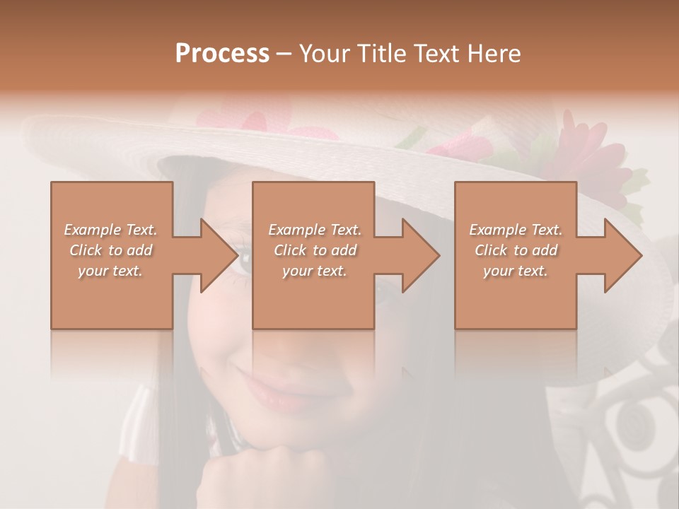 Girl Pose Easter PowerPoint Template