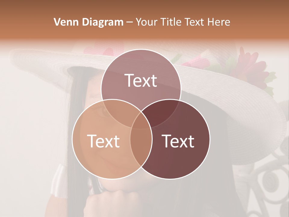 Girl Pose Easter PowerPoint Template