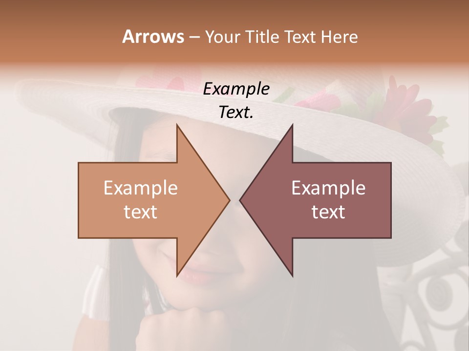 Girl Pose Easter PowerPoint Template