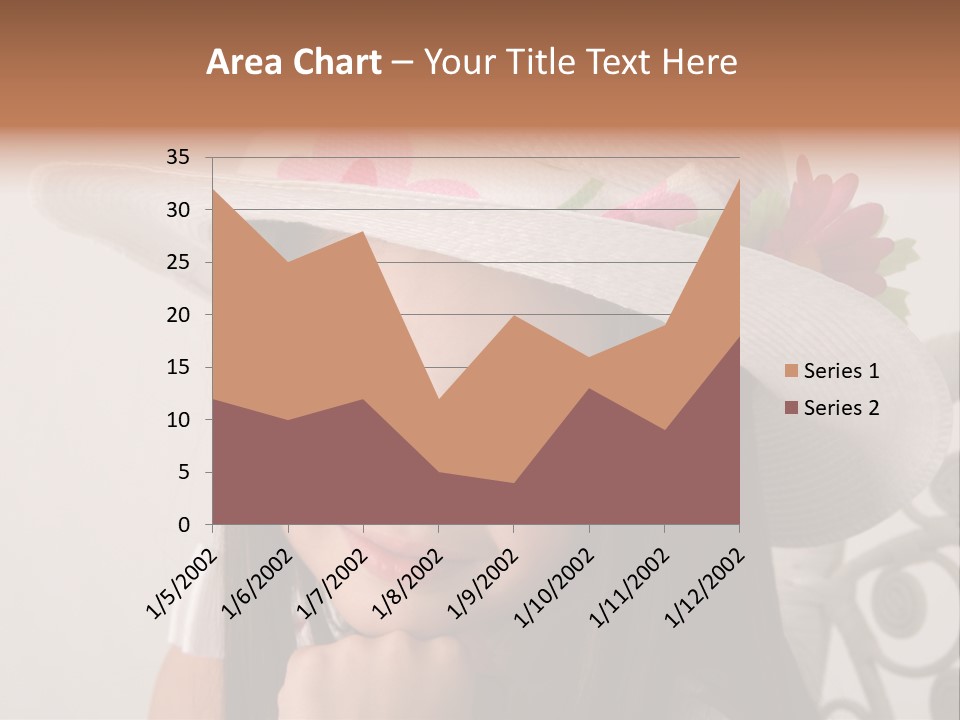 Girl Pose Easter PowerPoint Template