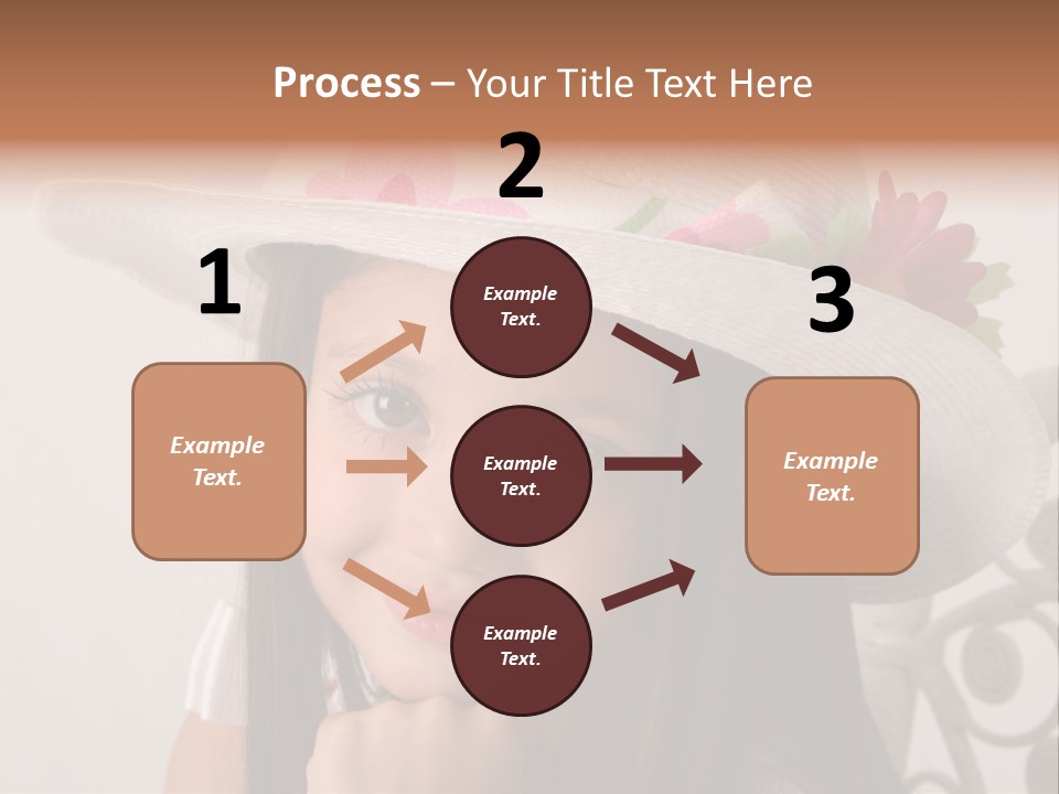 Girl Pose Easter PowerPoint Template