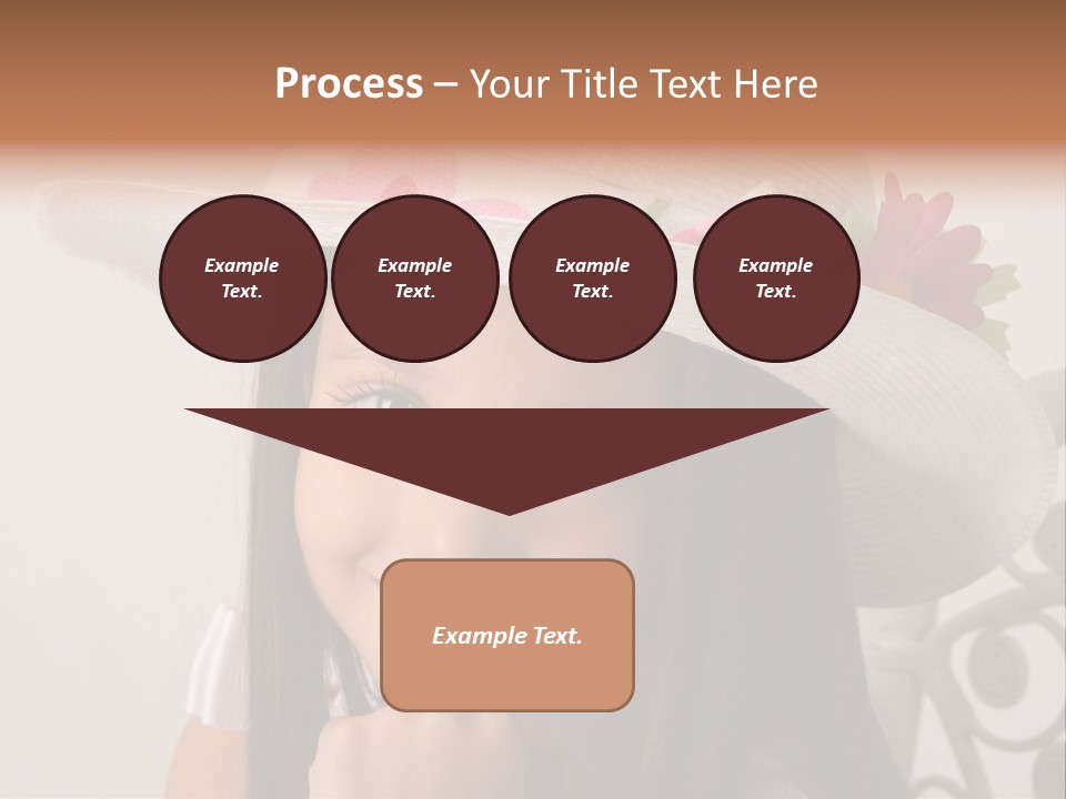 Girl Pose Easter PowerPoint Template