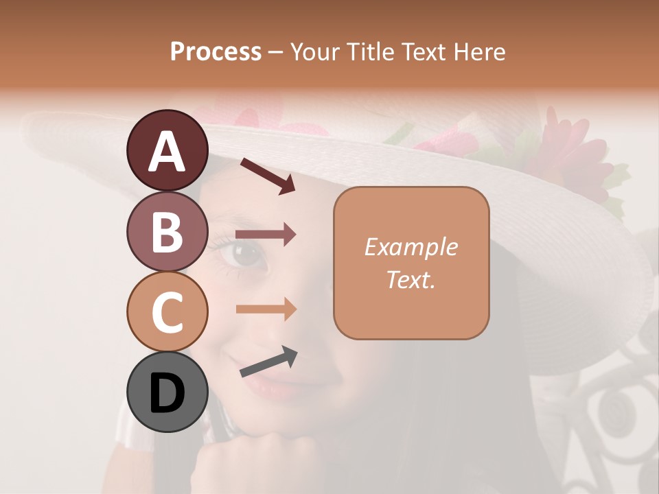 Girl Pose Easter PowerPoint Template