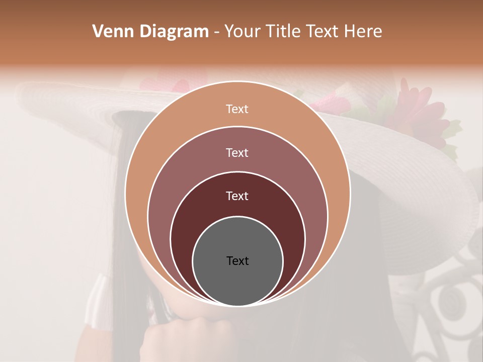 Girl Pose Easter PowerPoint Template